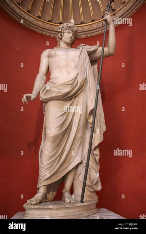 century ad roman statue depicts antinous  lover  emperor