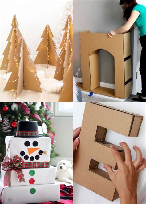 amazing cardboard christmas decorations crafts  piece  rainbow