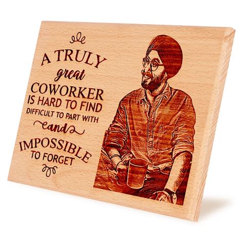Farewell Gift - Personalized Engraved Wooden Photo Frame - Incredible Gifts