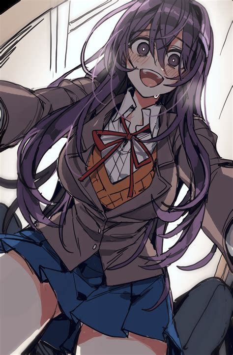 yuri (doki doki literature club) drawn by vicduk | Danbooru