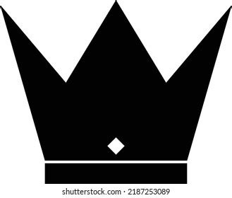 Crown Crown Icon Black Crown Vector Stock Vector (Royalty Free ...