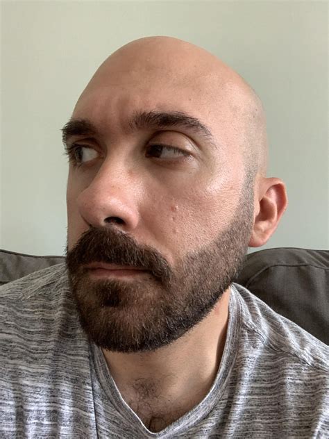 Summer beardstache | Bald with beard, Hair and beard styles, Mens