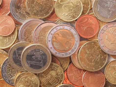 Euro coins featuring euro, euros, and coin | Business Images ~ Creative Market
