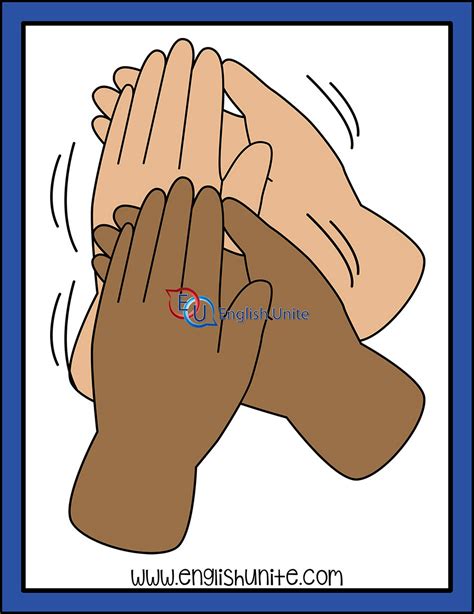 english unite present verb applaud
