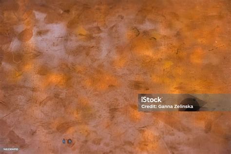 Textolite Surface With Copper Foil Brazen Background From Metalclad ...
