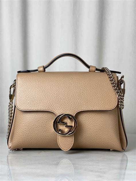 Gucci Nude Interlocking Shoulder Bag