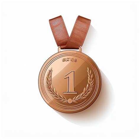 A gold medal with the number 1 on it | Premium AI-generated vector