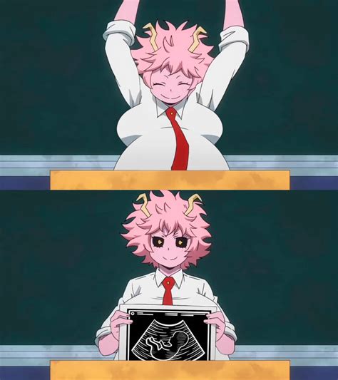 Mina Ashido pregnant morph #3 by Morphtothetop on DeviantArt