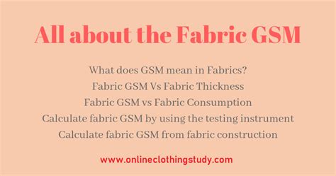 What is GSM in Fabric