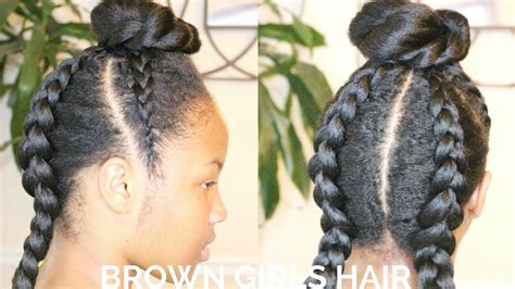 Bun Hairstyles For Little Black Girls - Wavy Haircut