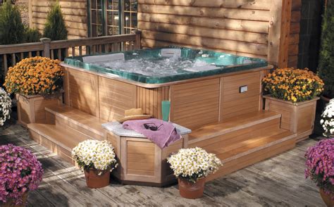 Paradise on Deck Tub Surround Ideas, Hot Tub Surround, Whirlpool