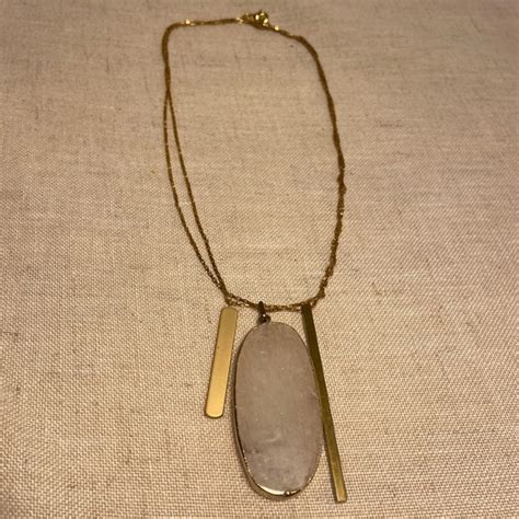 Anthropologie | Jewelry | Anthropologie Serefina Necklace White Quartz