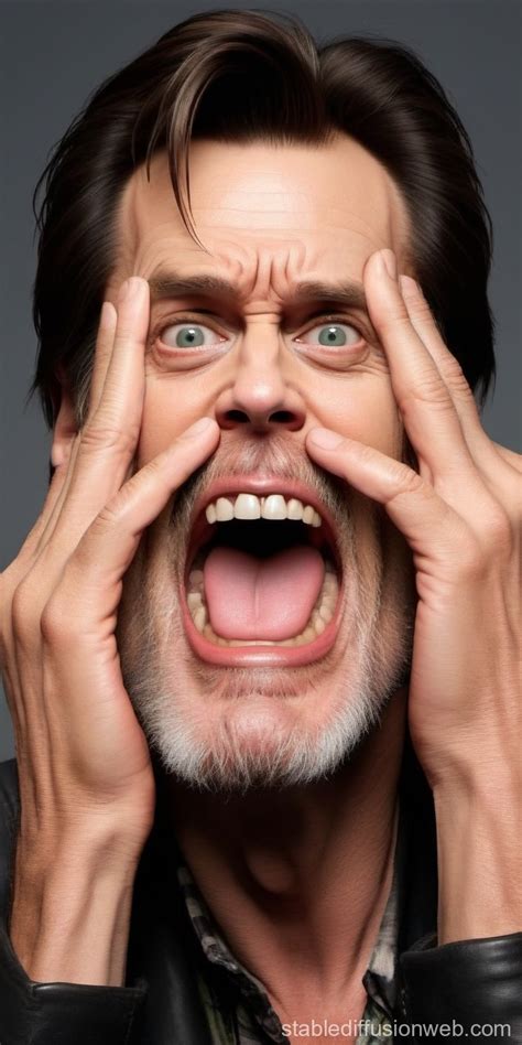 Jim Carrey Face-Touching Meme (1080 x 1920) | Stable Diffusion Online