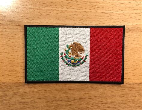 Mexico Flag Iron on Patch - 100% Embroidered - 2 Sizes - Etsy