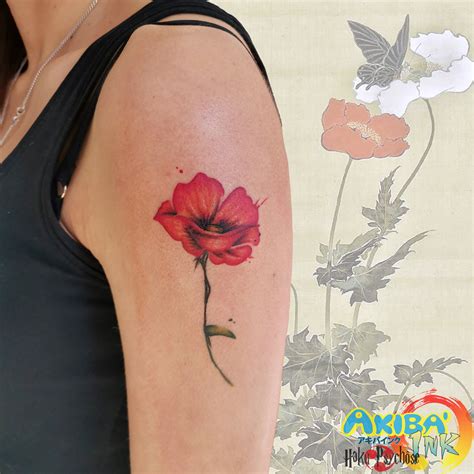 golden poppy tattoo 3