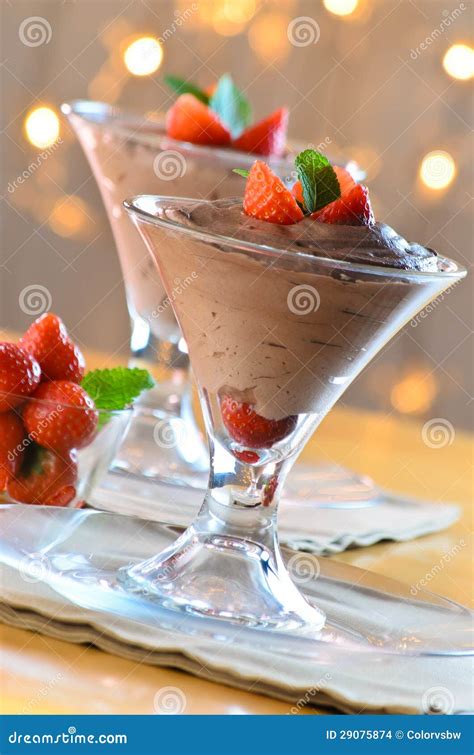 Mousse au chocolat stock photo. Image of dessert, chocolate - 29075874