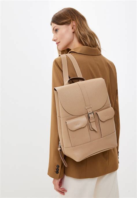 Женский кожаный рюкзак бежевый B010 beige grain купить в интернет ...