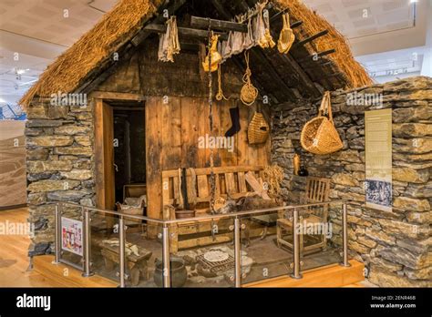 Reconstructed Shetland House at the Shetland Museum & Archives in ...