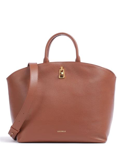 Coccinelle Magie Handbag grained leather brown - E1MQF180401-W74 ...