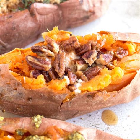 Perfect Baked Sweet Potatoes with Sweet and Savory Toppings - Borrowed ...