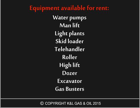 Rental Equipment