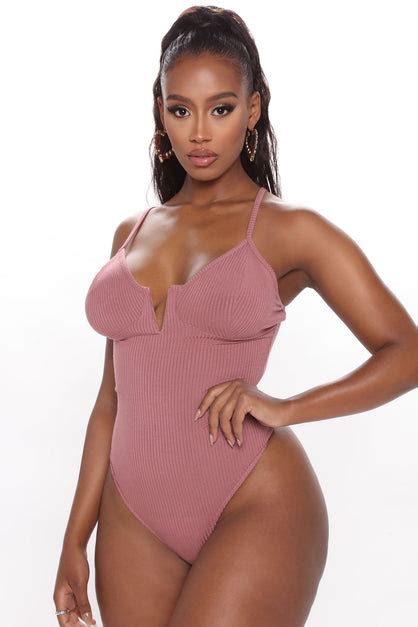V Belong Together Bodysuit - Mauve | Fashion Nova