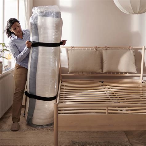 Кровать - LYNGÖR / LYNGОR IKEA/ ЛЮНГЕРЬ ИКЕА, 180х200 см, белый за ...