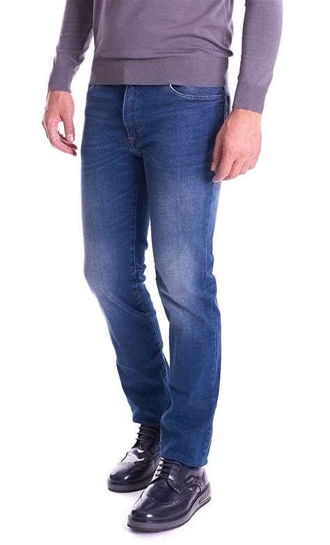 Men's stretch jeans Trussardi 380 Icon denim cairo blue