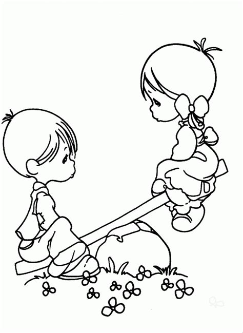 Free Girl And Boy Coloring Page, Download Free Girl And Boy Coloring ...