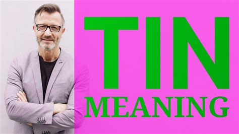 Tin | Meaning of tin - YouTube