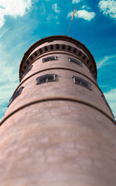 Мультяшная Замковая Башня 3D Модель $39 - .unknown .obj .ma - Free3D