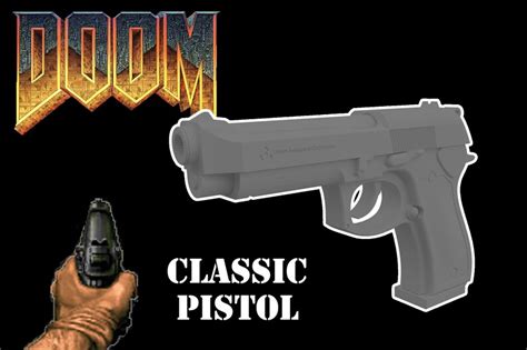 DOOM Classic Pistol 1:1 Scale for 3D PRINT DIGITAL - Etsy