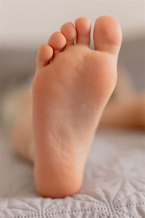 Close-up View of Kid& X27;s Foot. Child Foot Care, Hygiene, Correct ...