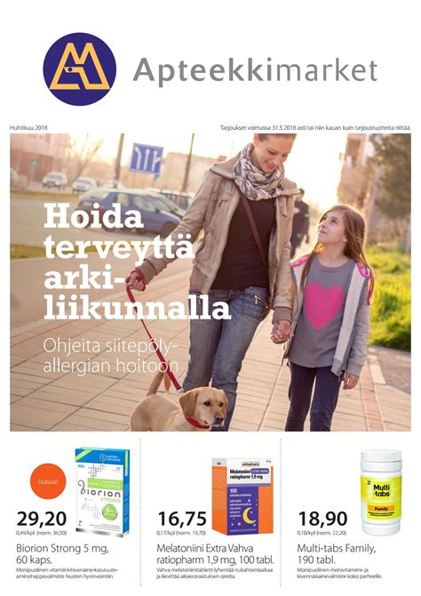 Apteekkimarketin Terveyssuora huhtikuu 2018 by Mainostoimisto SST Oy ...