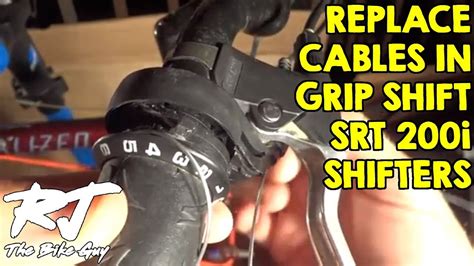 How To Replace Shifter Cable On SRAM Grip Shift SRT 200i Shifters - YouTube