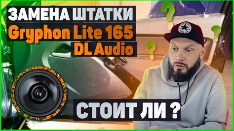 ЗАМЕНА ШТАТНЫХ ДИНАМИКОВ | DL Audio Gryphon Lite 165 ? - YouTube