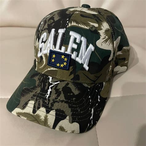 S4LEM Camo Flag Hat Drain Gang Sad Boys Yung Lean Bladee Ecco2k Thaiboy