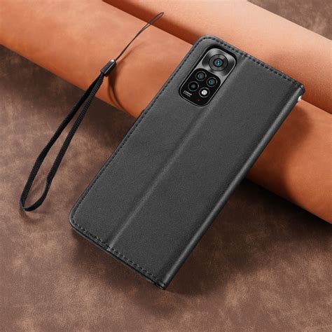 Кожаный чехол-бумажник с откидной крышкой для Xiaomi Redmi Note 13, 12 ...