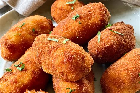 croquetas recipes spanish ham croquettes  kitchn