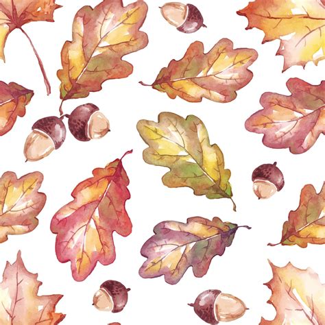 Premium Vector | Fall leaves seamless pattern