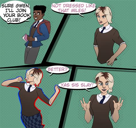 Tg transformation Miles to Gwen(the Stacy twins) by Fortcartof02 on