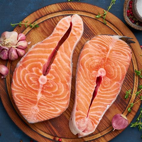 King Salmon Fresh Steaks baked recipe