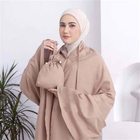 jual khalishamukena dewasa katun premium  mukenah resleting polos