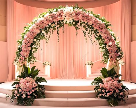 elegant pink wedding background  romantic atmosphere love pink