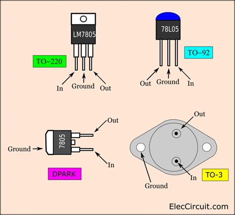 7805 datasheet voltage regulator IC: Pinout and example circuits ...