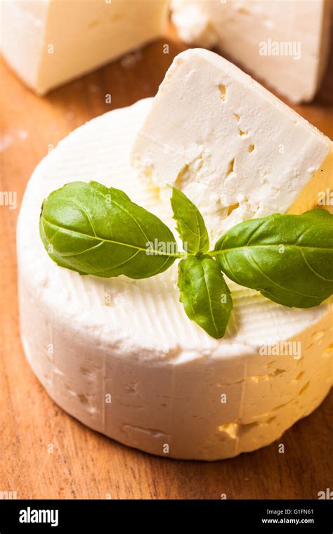 Salted soft cheese Stock Photo - Alamy