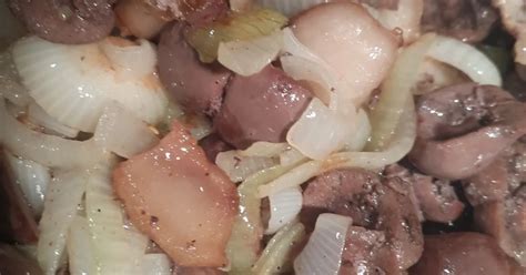 Почки говяжьи с салом свиным и луком рецепт с фото пошаговый от Юлия ...