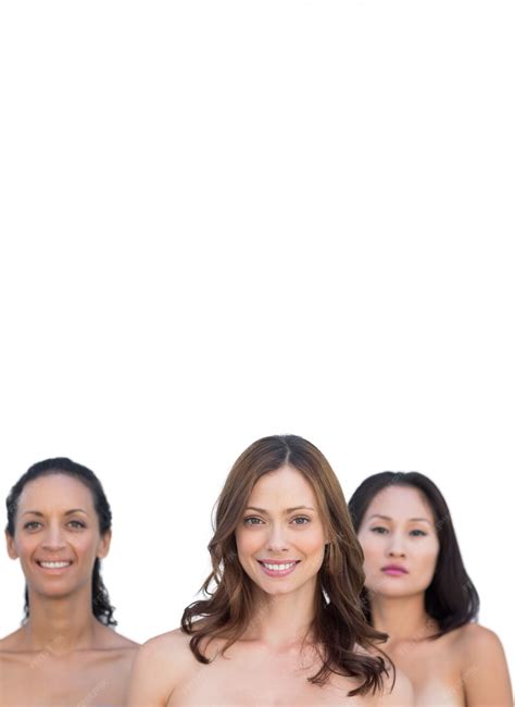 Het natuurlijke mooie naakte vrouwen stellen | Premium Foto