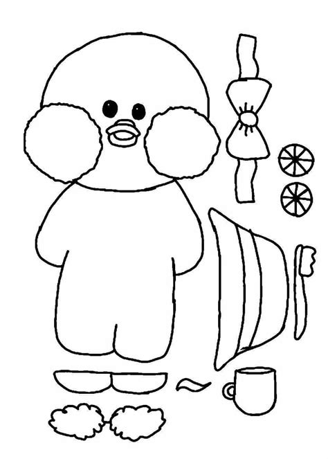 Coloring Pages Duck lola fanfan (29 pcs) - download or print for free