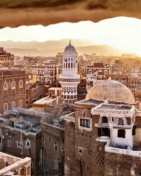 The Old City of Sanaa in Yemen is one of the oldest cities in the world ...